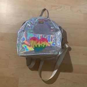 Holographic Heart Mini Backpack